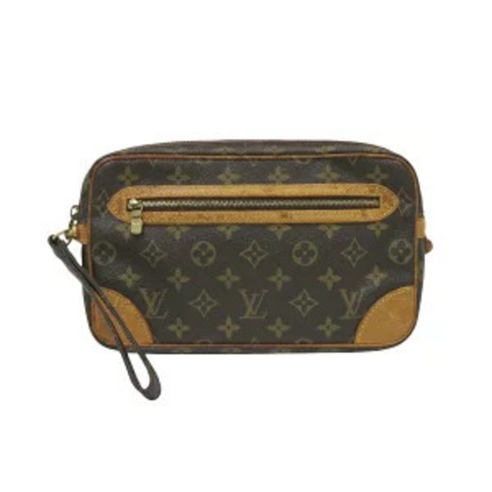 Louis Vuitton Monogram Marly Dragonne Bag Clutch Shoulder